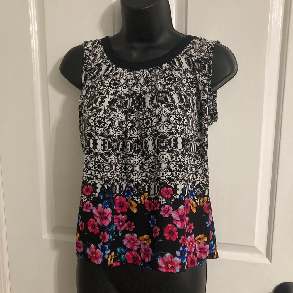 Candie’s Tank Sleeveless Blouse, Floral, Juniors Size XS